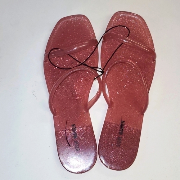 🆕️ STEVE MADDEN Pike Sandal In Pink Glitter 7, 8, 9 and 11 - Picture 5 of 7
